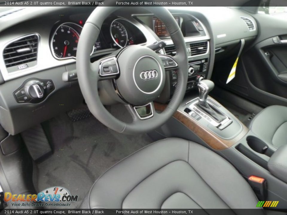Black Interior - 2014 Audi A5 2.0T quattro Coupe Photo #11