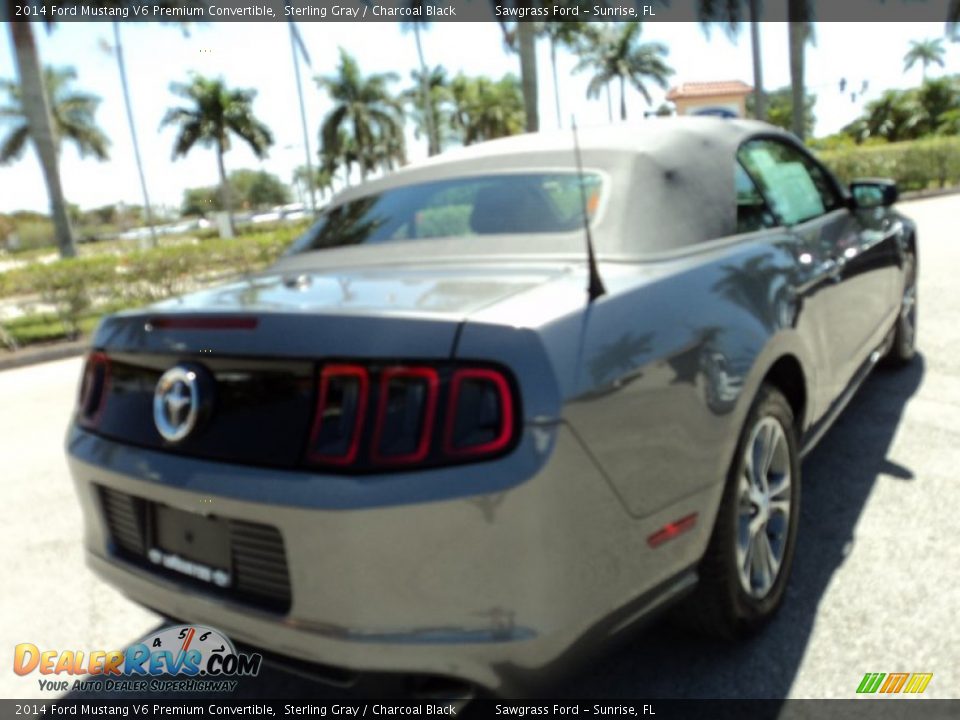 2014 Ford Mustang V6 Premium Convertible Sterling Gray / Charcoal Black Photo #6