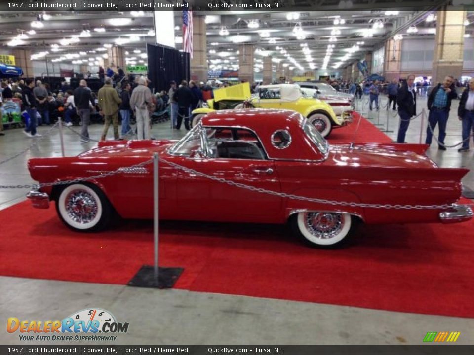 1957 Ford Thunderbird E Convertible Torch Red / Flame Red Photo #3