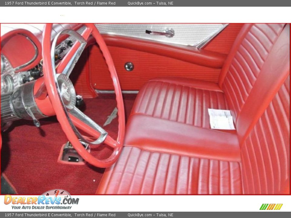 1957 Ford Thunderbird E Convertible Torch Red / Flame Red Photo #9