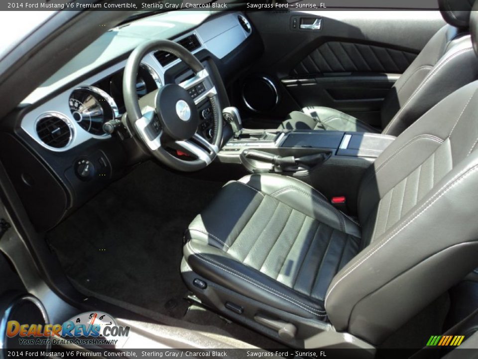 2014 Ford Mustang V6 Premium Convertible Sterling Gray / Charcoal Black Photo #19