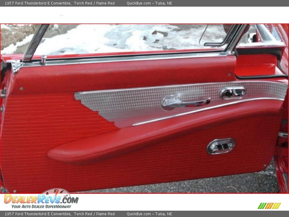 1957 Ford Thunderbird E Convertible Torch Red / Flame Red Photo #12