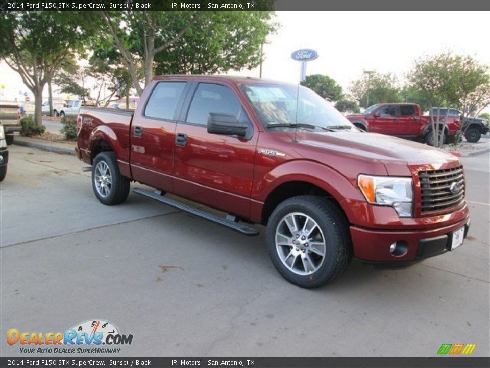 2014 Ford F150 STX SuperCrew Sunset / Black Photo #5