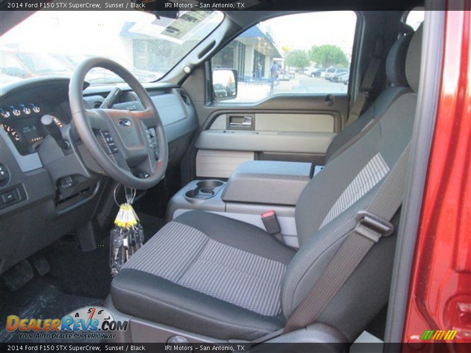 2014 Ford F150 STX SuperCrew Sunset / Black Photo #6