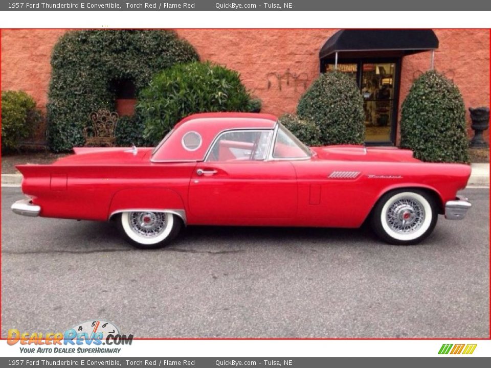 Torch Red 1957 Ford Thunderbird E Convertible Photo #19