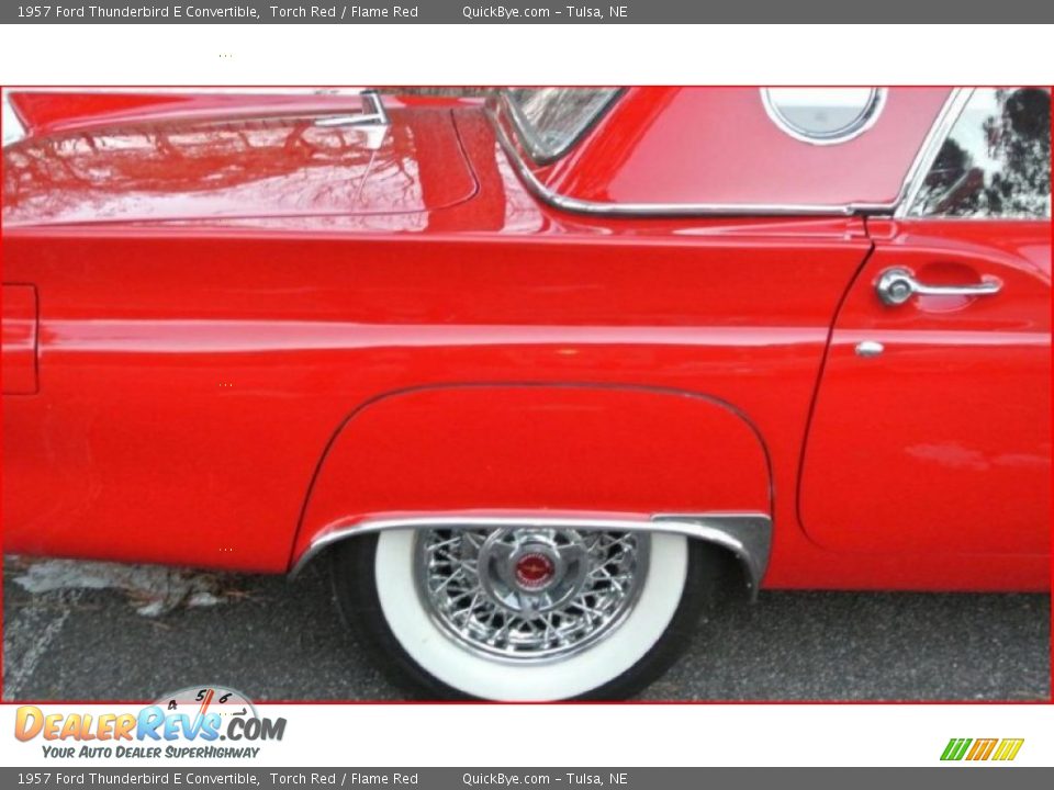 1957 Ford Thunderbird E Convertible Torch Red / Flame Red Photo #20