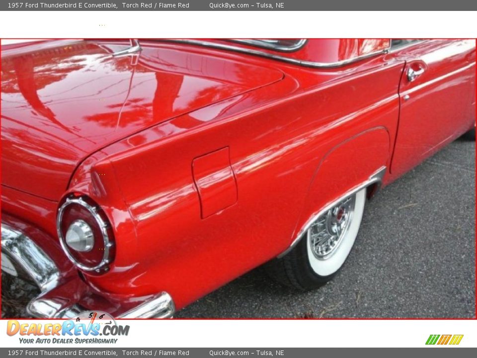 1957 Ford Thunderbird E Convertible Torch Red / Flame Red Photo #21