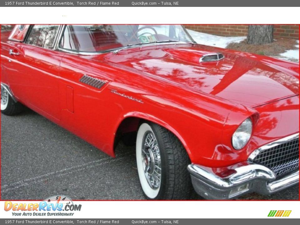1957 Ford Thunderbird E Convertible Torch Red / Flame Red Photo #22
