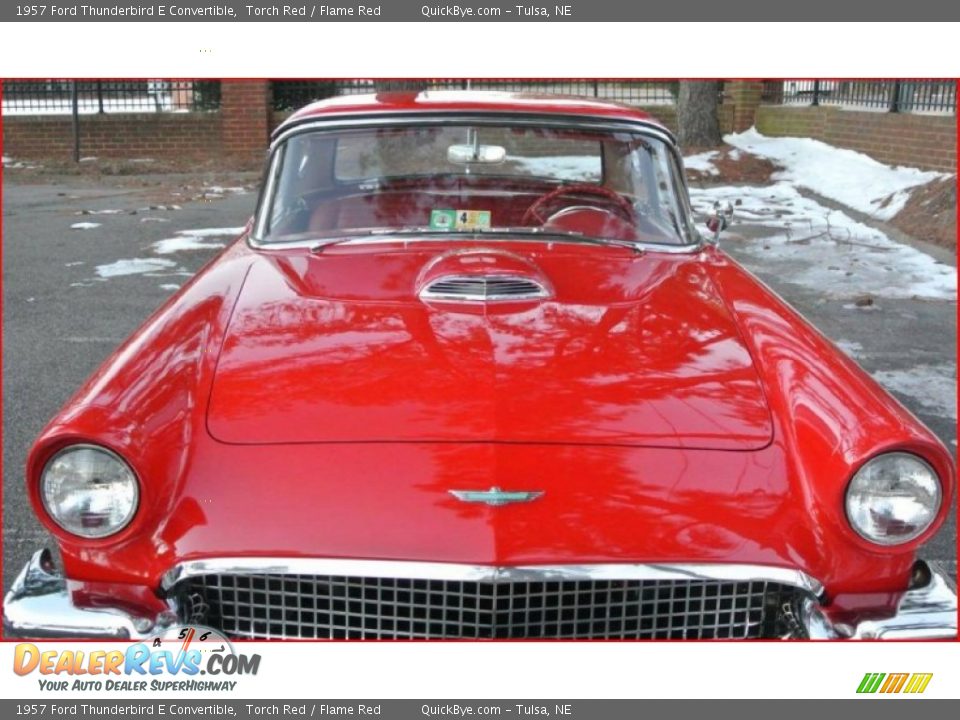 1957 Ford Thunderbird E Convertible Torch Red / Flame Red Photo #23