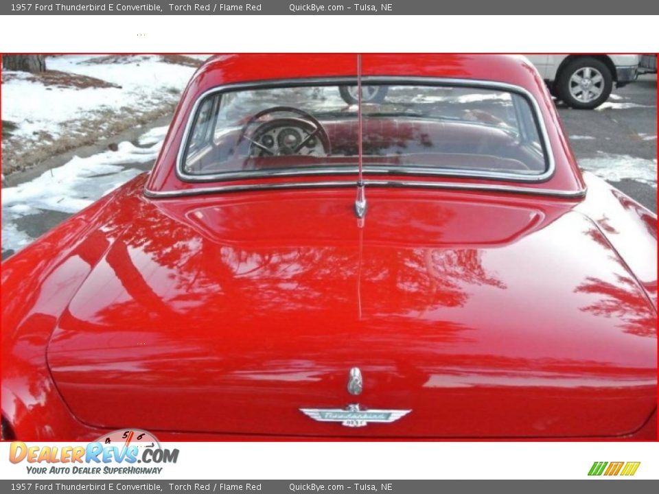 1957 Ford Thunderbird E Convertible Torch Red / Flame Red Photo #24
