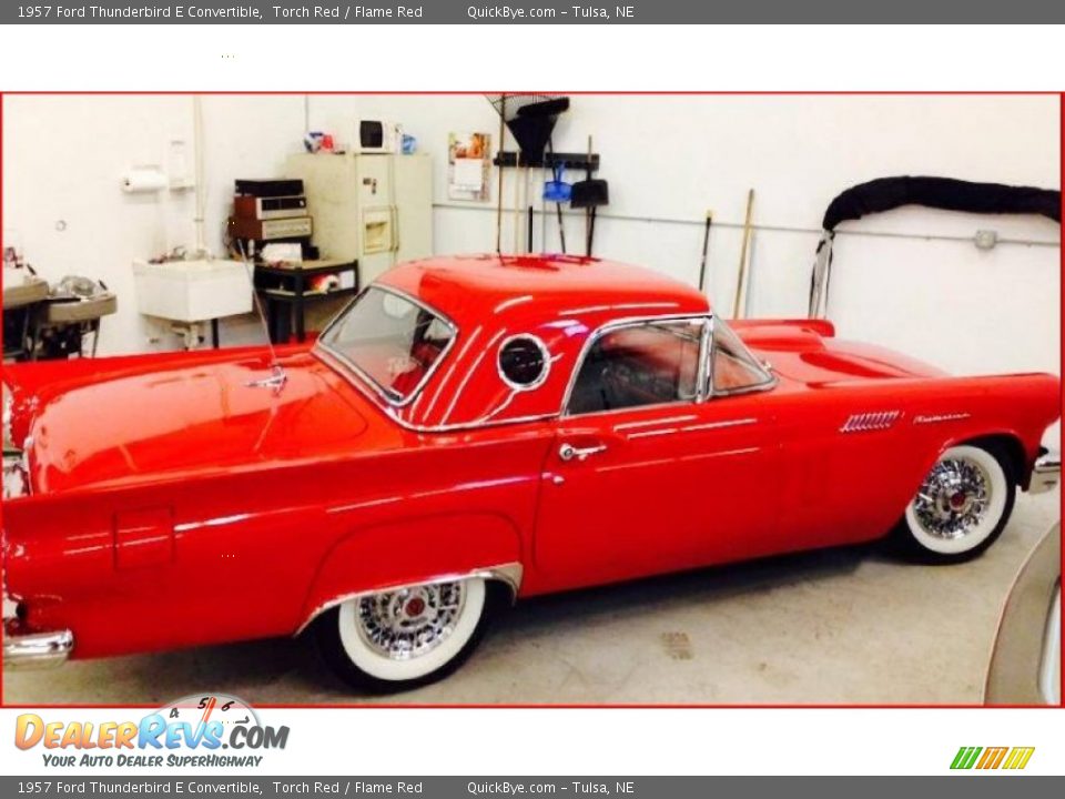 1957 Ford Thunderbird E Convertible Torch Red / Flame Red Photo #25