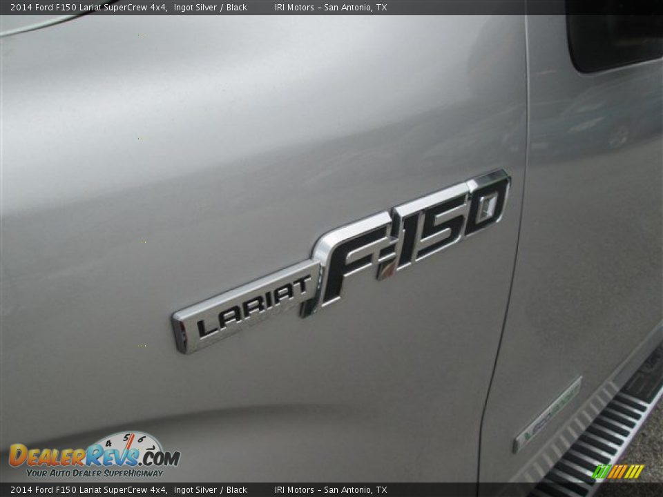 2014 Ford F150 Lariat SuperCrew 4x4 Ingot Silver / Black Photo #3