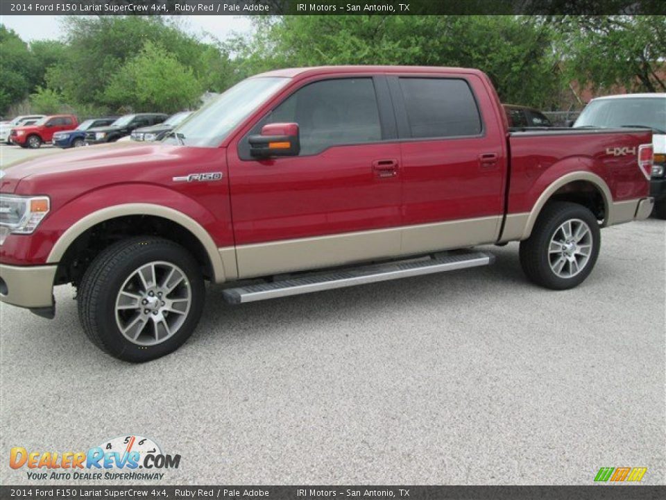 2014 Ford F150 Lariat SuperCrew 4x4 Ruby Red / Pale Adobe Photo #1
