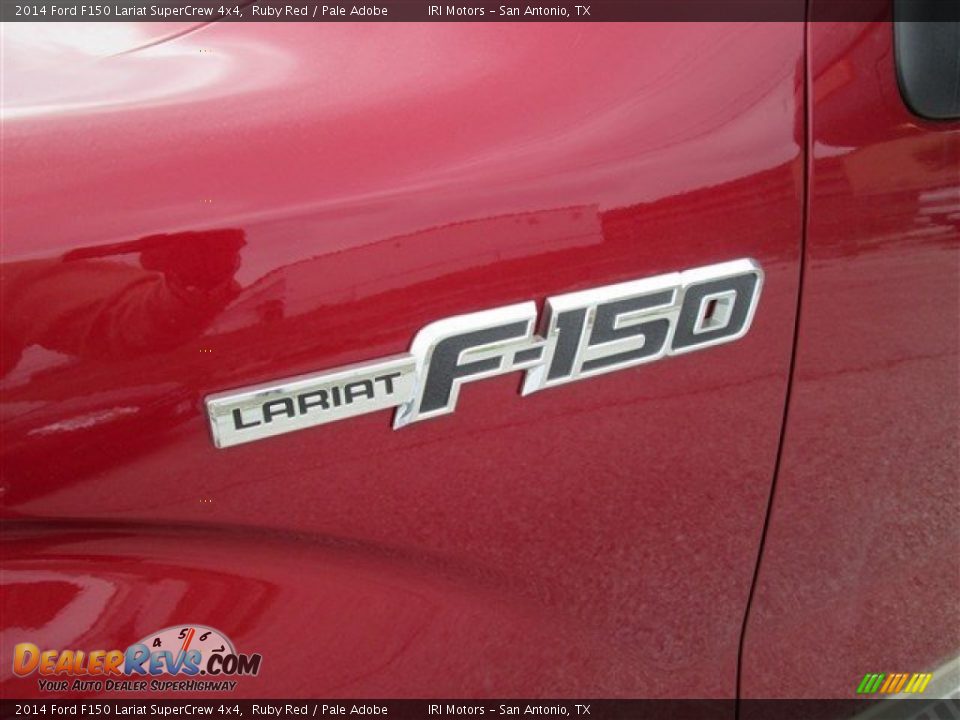 2014 Ford F150 Lariat SuperCrew 4x4 Ruby Red / Pale Adobe Photo #2
