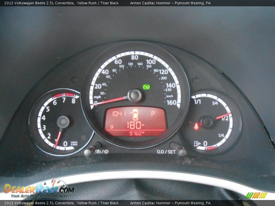2013 Volkswagen Beetle 2.5L Convertible Yellow Rush / Titan Black Photo #23