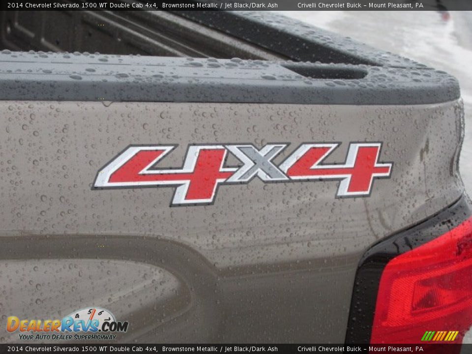 2014 Chevrolet Silverado 1500 WT Double Cab 4x4 Brownstone Metallic / Jet Black/Dark Ash Photo #4