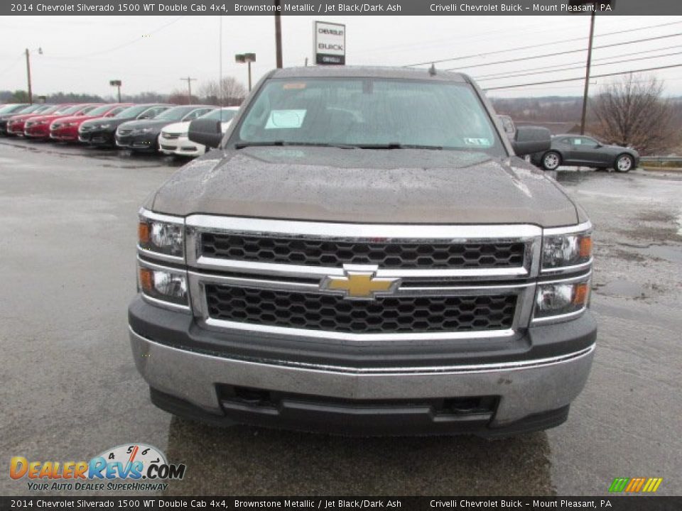 2014 Chevrolet Silverado 1500 WT Double Cab 4x4 Brownstone Metallic / Jet Black/Dark Ash Photo #5