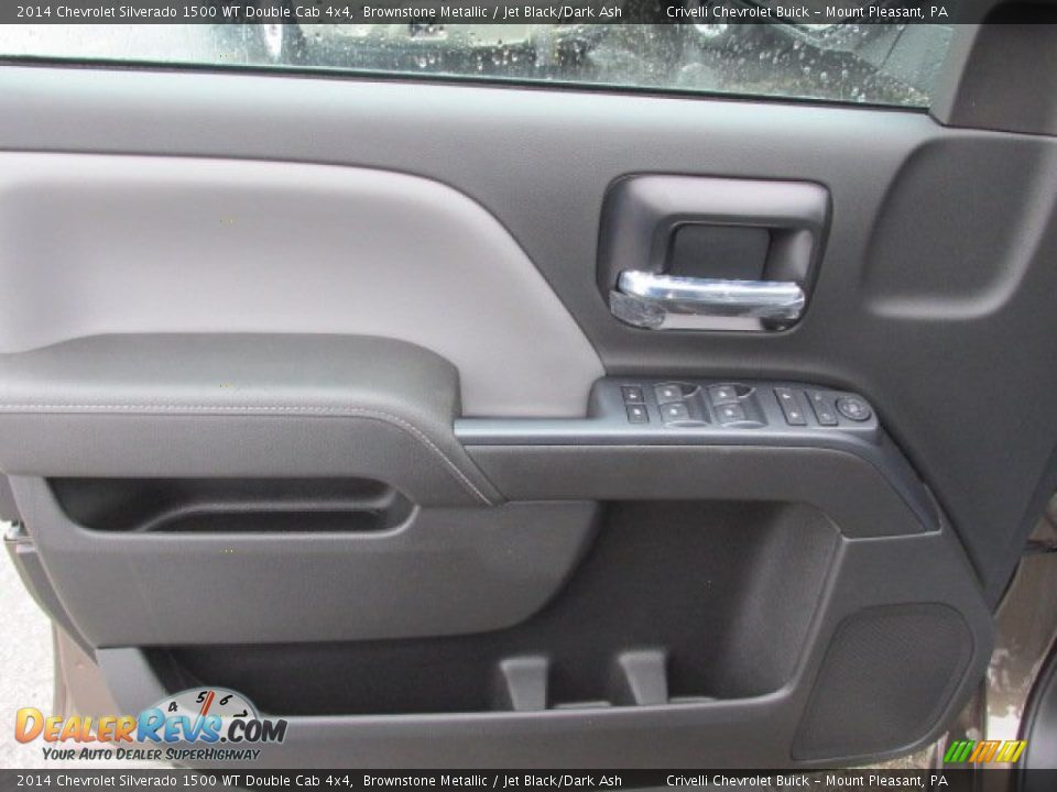 2014 Chevrolet Silverado 1500 WT Double Cab 4x4 Brownstone Metallic / Jet Black/Dark Ash Photo #10