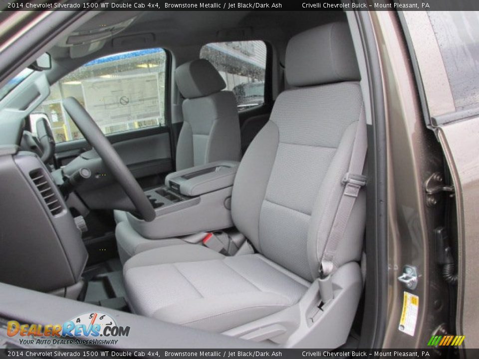 2014 Chevrolet Silverado 1500 WT Double Cab 4x4 Brownstone Metallic / Jet Black/Dark Ash Photo #12