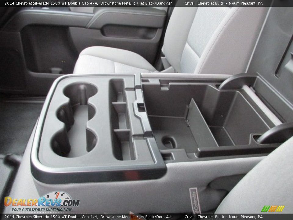 2014 Chevrolet Silverado 1500 WT Double Cab 4x4 Brownstone Metallic / Jet Black/Dark Ash Photo #16