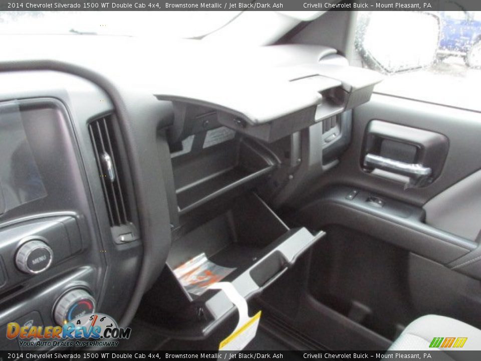 2014 Chevrolet Silverado 1500 WT Double Cab 4x4 Brownstone Metallic / Jet Black/Dark Ash Photo #17