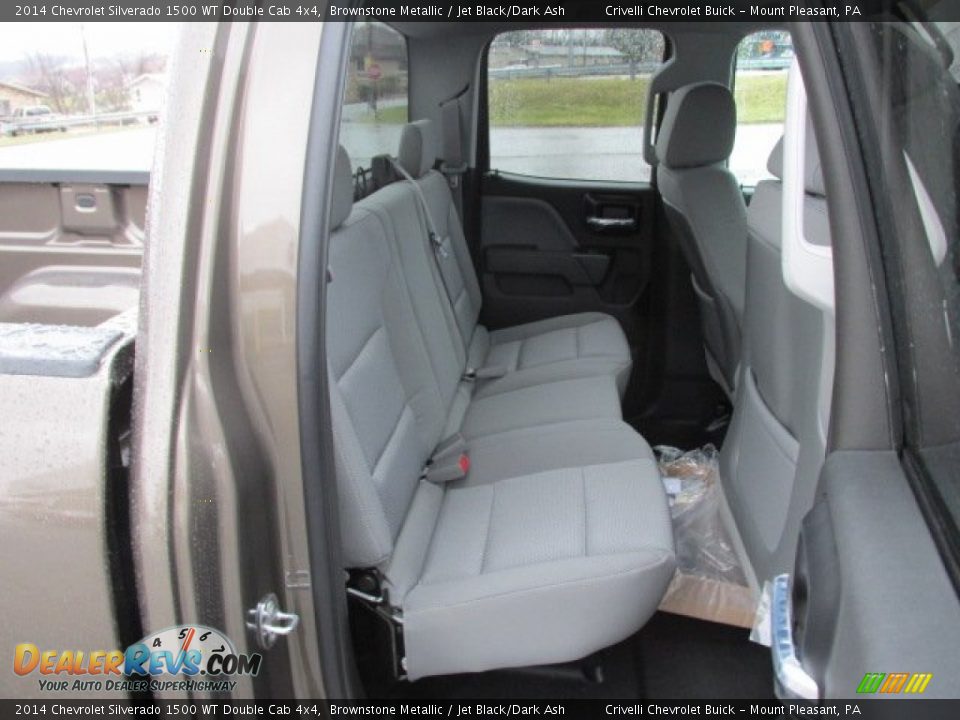 2014 Chevrolet Silverado 1500 WT Double Cab 4x4 Brownstone Metallic / Jet Black/Dark Ash Photo #18
