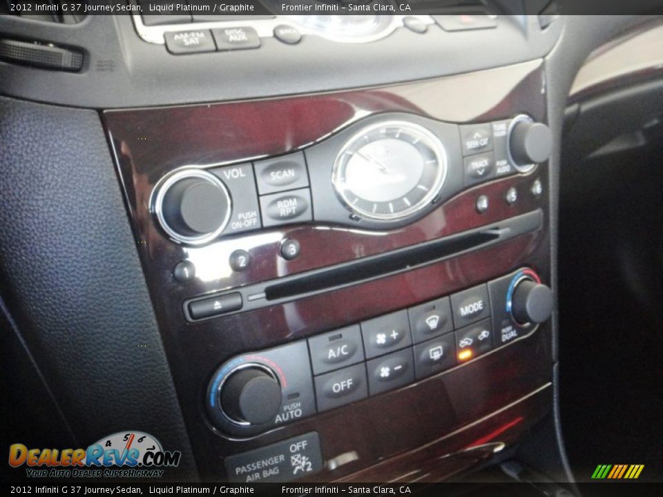 2012 Infiniti G 37 Journey Sedan Liquid Platinum / Graphite Photo #13