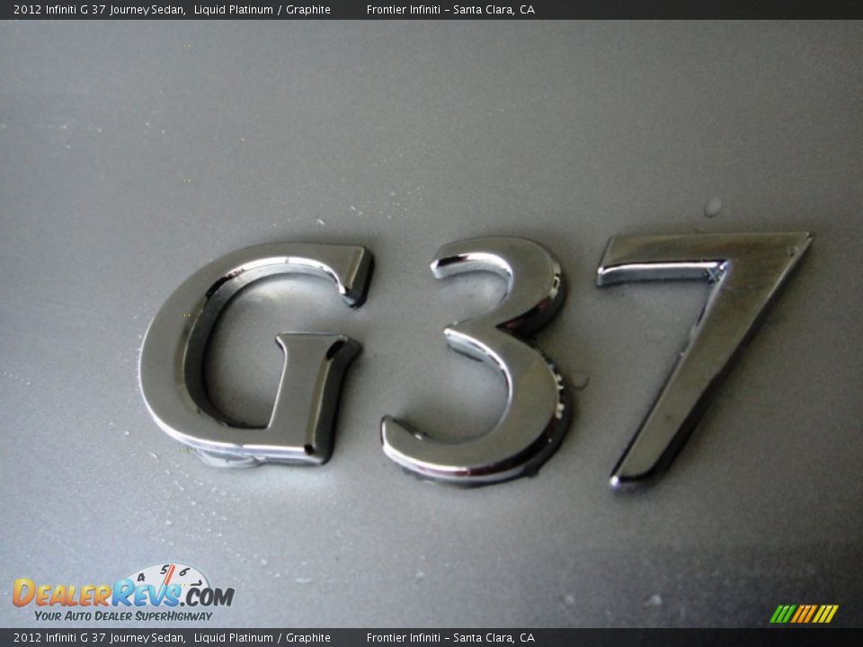 2012 Infiniti G 37 Journey Sedan Liquid Platinum / Graphite Photo #23