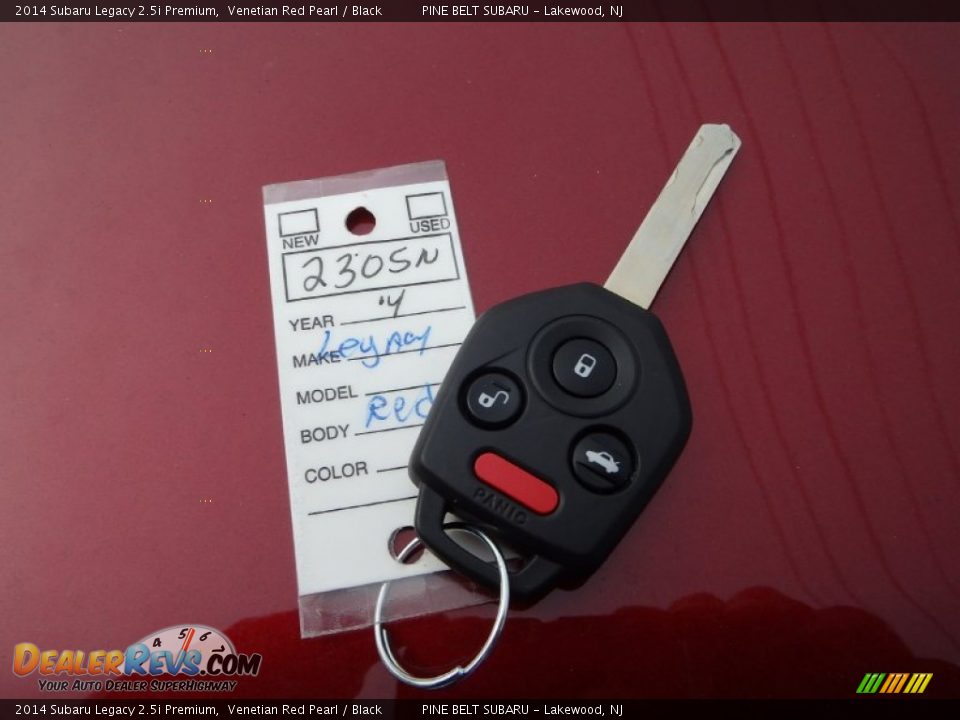 2014 Subaru Legacy 2.5i Premium Venetian Red Pearl / Black Photo #10