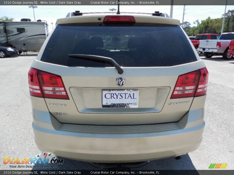 2010 Dodge Journey SE White Gold / Dark Slate Gray Photo #8