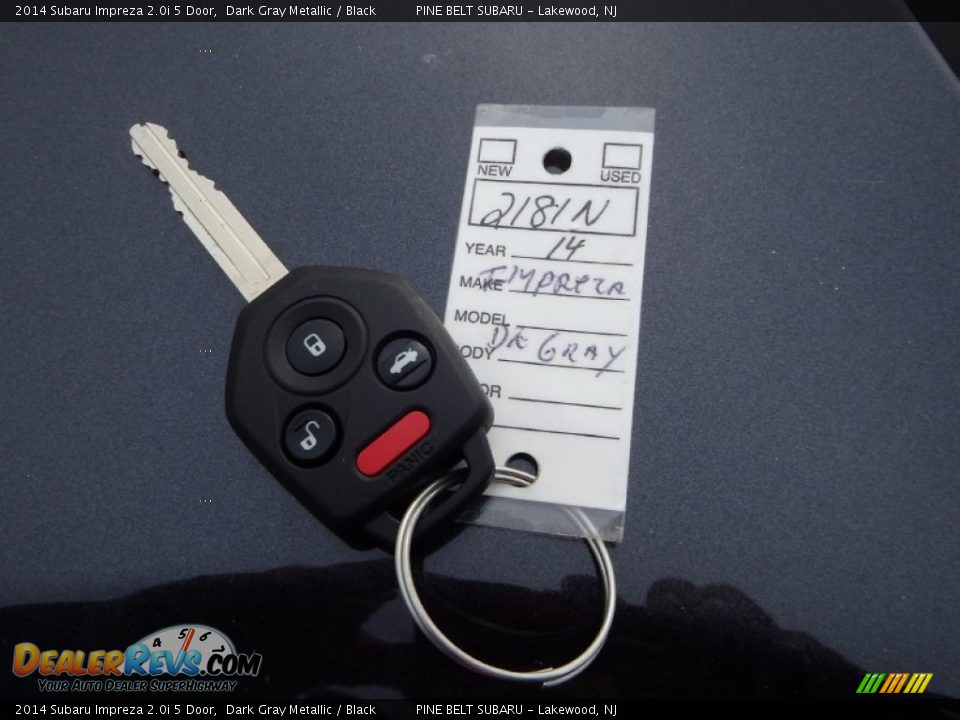 2014 Subaru Impreza 2.0i 5 Door Dark Gray Metallic / Black Photo #10