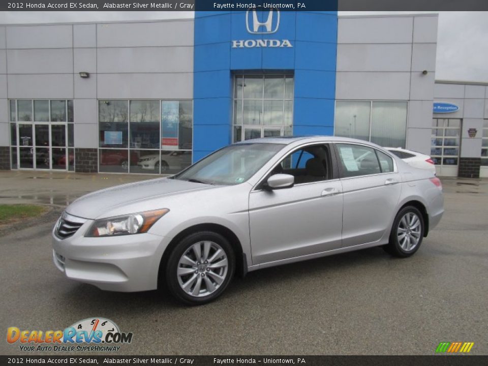 2012 Honda Accord EX Sedan Alabaster Silver Metallic / Gray Photo #1