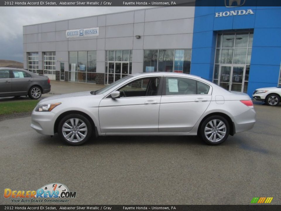 2012 Honda Accord EX Sedan Alabaster Silver Metallic / Gray Photo #2