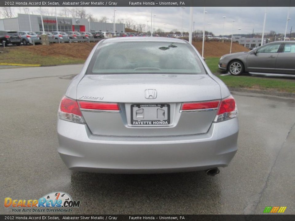 2012 Honda Accord EX Sedan Alabaster Silver Metallic / Gray Photo #3