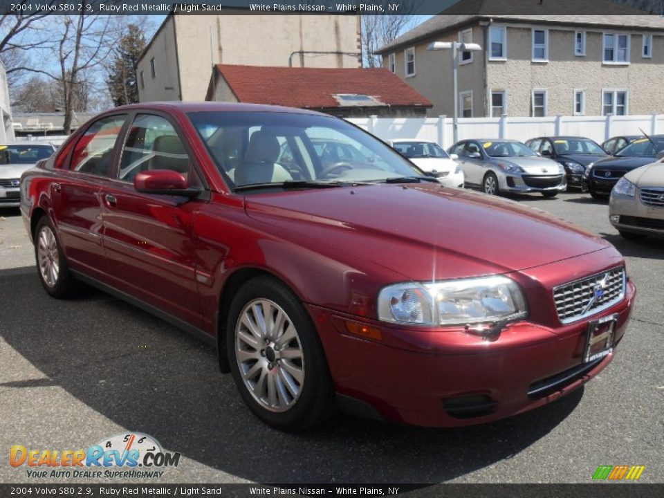 2004 Volvo S80 2.9 Ruby Red Metallic / Light Sand Photo #1