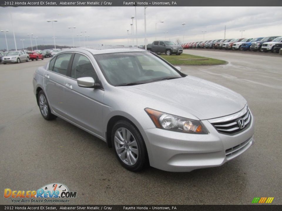 2012 Honda Accord EX Sedan Alabaster Silver Metallic / Gray Photo #5