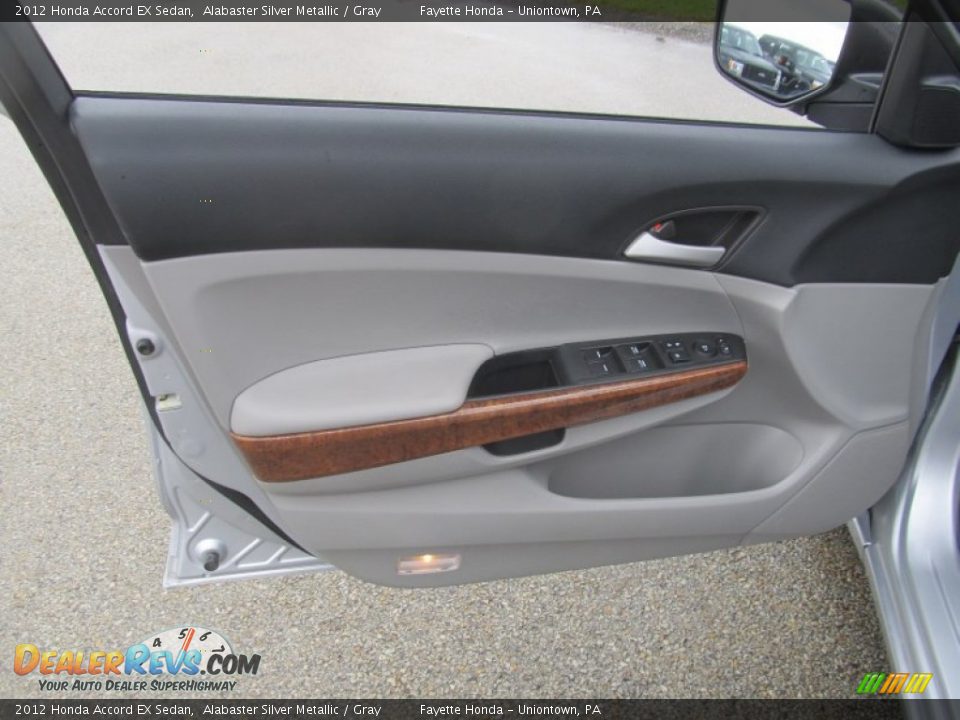 2012 Honda Accord EX Sedan Alabaster Silver Metallic / Gray Photo #6