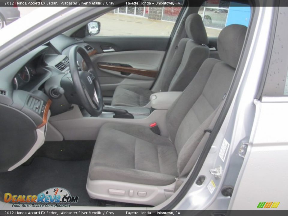 2012 Honda Accord EX Sedan Alabaster Silver Metallic / Gray Photo #7
