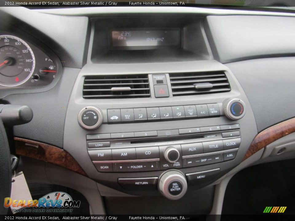 2012 Honda Accord EX Sedan Alabaster Silver Metallic / Gray Photo #13