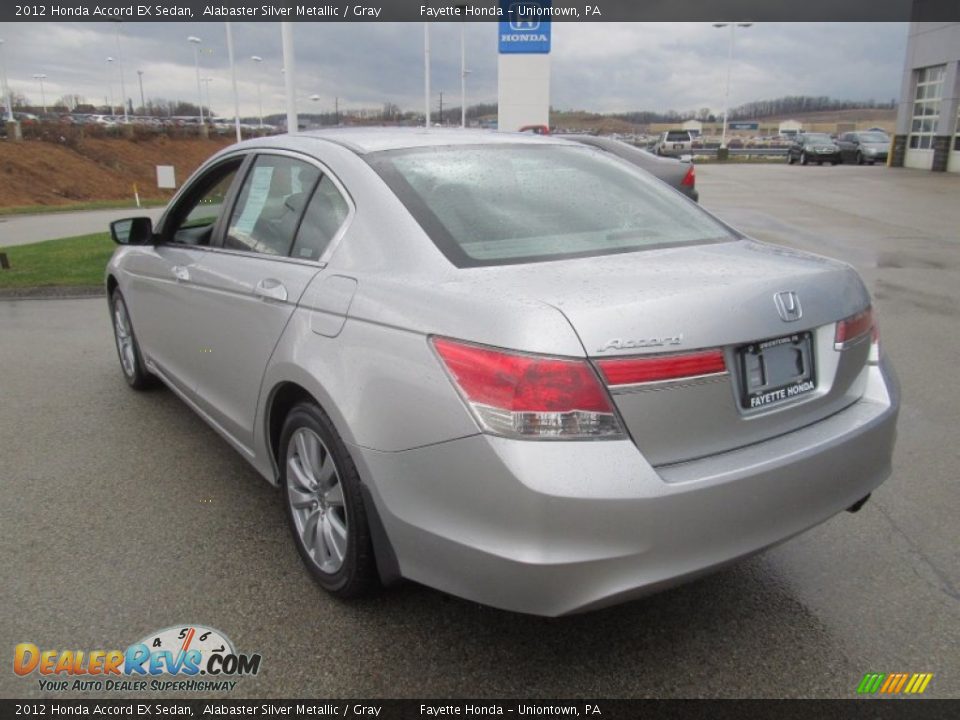 2012 Honda Accord EX Sedan Alabaster Silver Metallic / Gray Photo #18