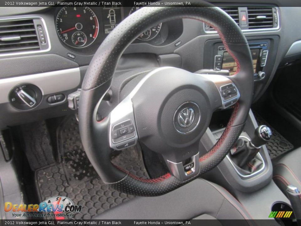 2012 Volkswagen Jetta GLI Platinum Gray Metallic / Titan Black Photo #10