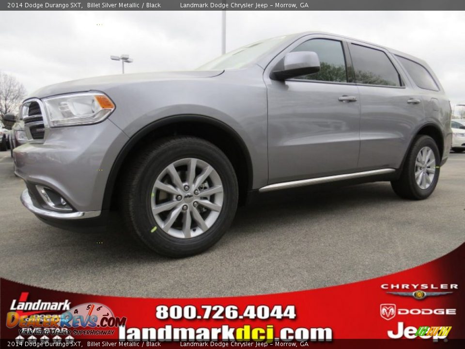 2014 Dodge Durango SXT Billet Silver Metallic / Black Photo #1