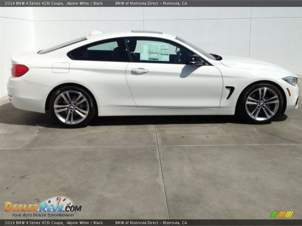 2014 BMW 4 Series 428i Coupe Alpine White / Black Photo #2