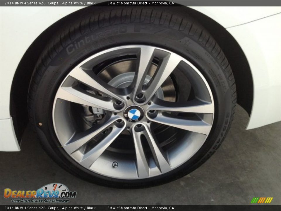 2014 BMW 4 Series 428i Coupe Alpine White / Black Photo #4