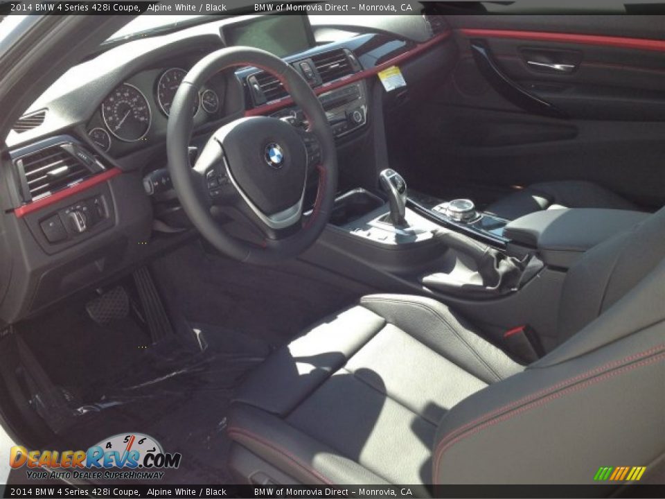 2014 BMW 4 Series 428i Coupe Alpine White / Black Photo #6