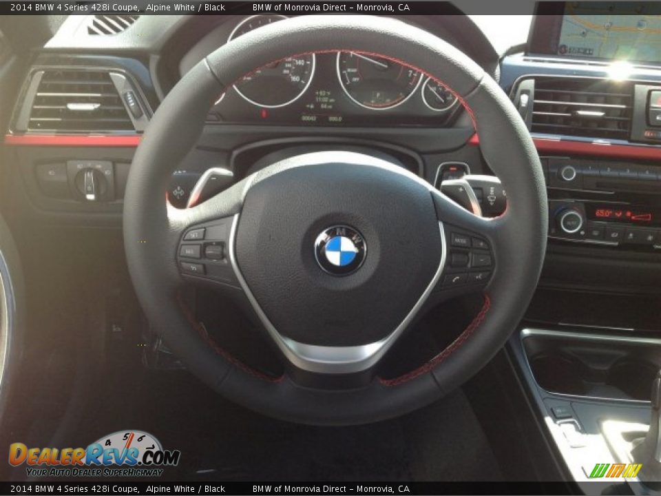 2014 BMW 4 Series 428i Coupe Alpine White / Black Photo #9