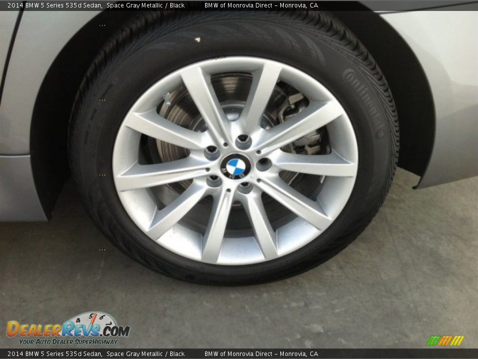 2014 BMW 5 Series 535d Sedan Space Gray Metallic / Black Photo #4
