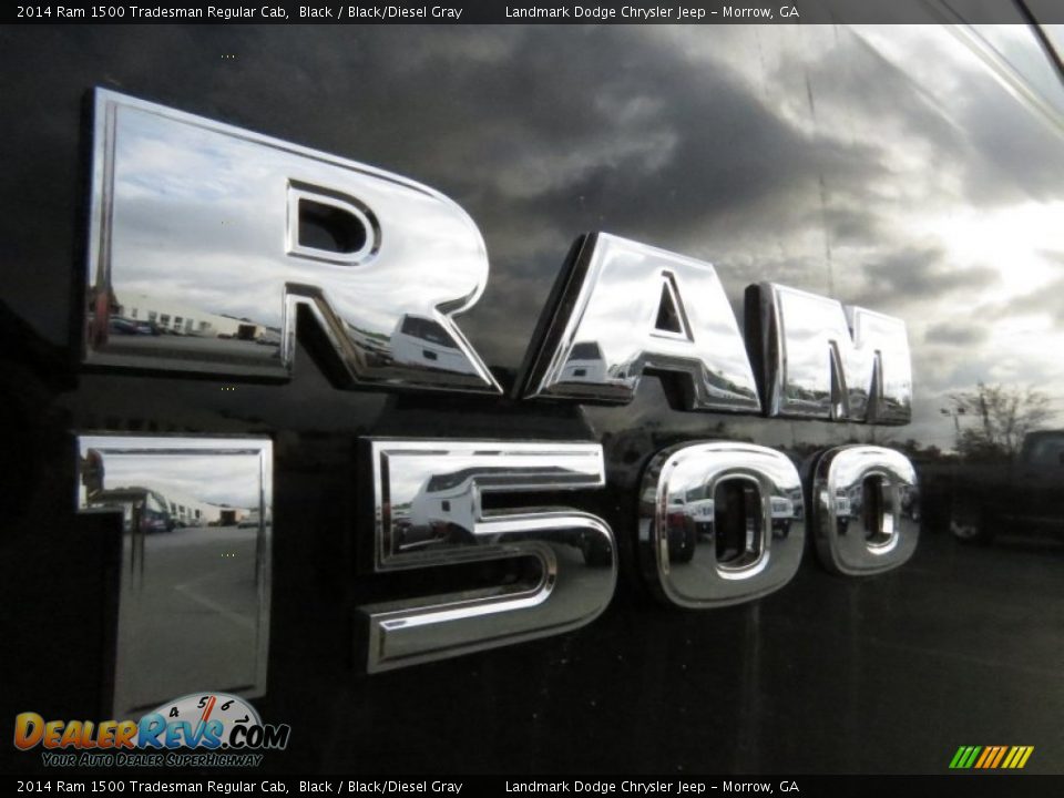 2014 Ram 1500 Tradesman Regular Cab Black / Black/Diesel Gray Photo #6