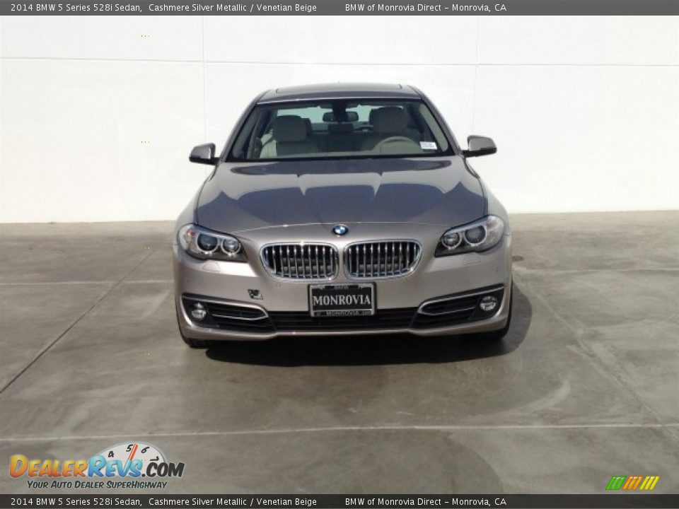 2014 BMW 5 Series 528i Sedan Cashmere Silver Metallic / Venetian Beige Photo #3