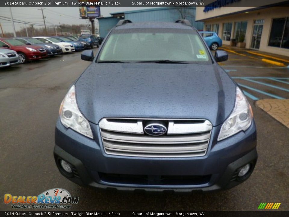 2014 Subaru Outback 2.5i Premium Twilight Blue Metallic / Black Photo #2